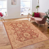 handmade Traditional Kafkaz Brown Tan Hand Knotted RECTANGLE 100% WOOL area rug 8 x 10